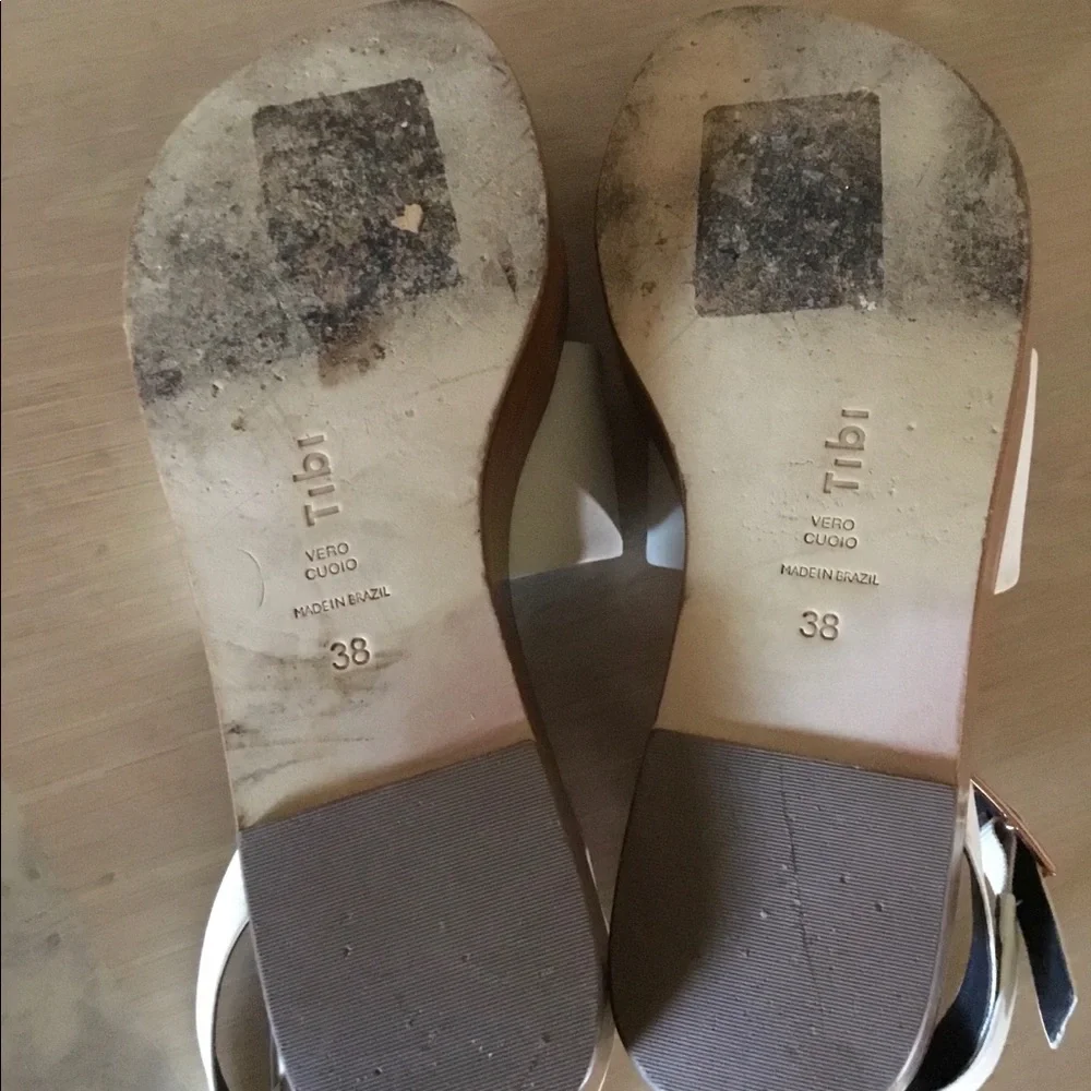 TIBI Janie Calf Leather Platform Sandals sz.38 - Picture 8 of 9